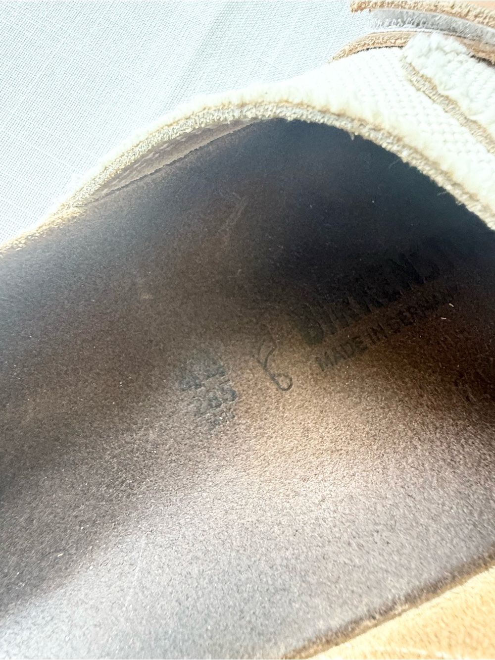 Birkenstock Kyoto Textile Leather Eggshell Mens Size 11 - Picture 7 of 7